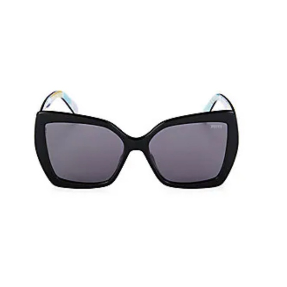 Emilio Pucci Black Sunglasses with Colorful Accents
